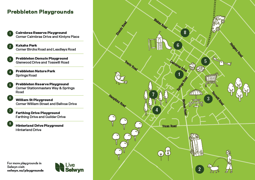 Prebbleton Playground Map
