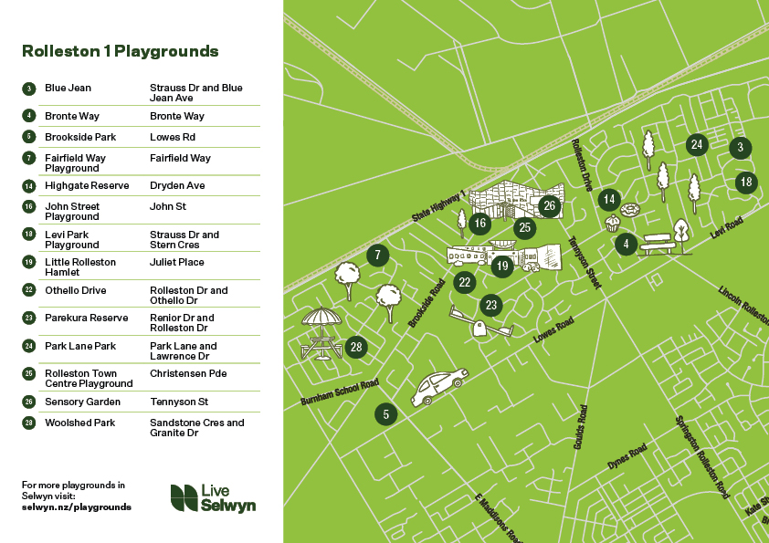 Rolleston 1 Playground Map