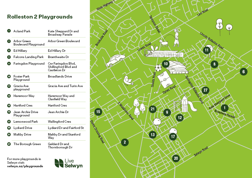 Rolleston 2 Playground Map