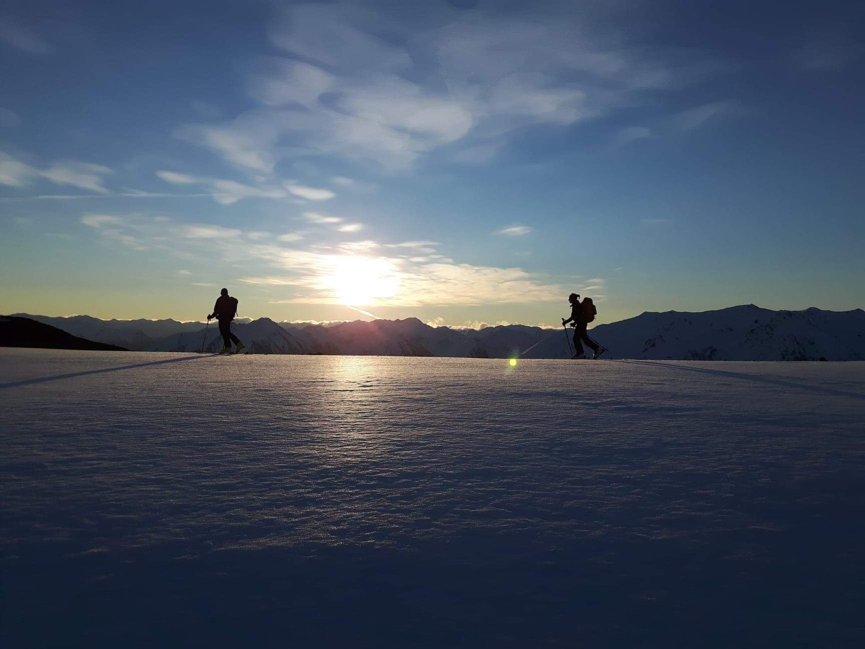 Dan & Yanike doing the traverse from CV to Olympus